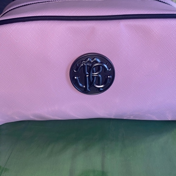Roberto Cavalli New
Saffiano Logo Cosmetic Case travel vanity Bag - Picture 4 of 5